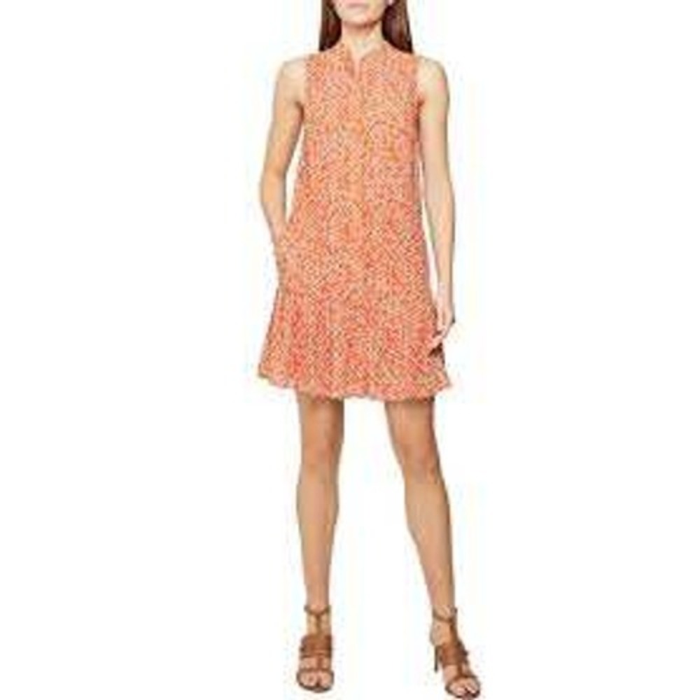 Reiss Nia Polka Dot‎ Drop Waist Dress 8